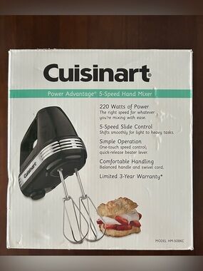 Cuisinart Black & Silver 5-Speed Hand Mixer